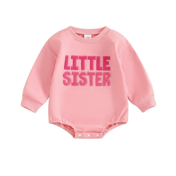 Little Sister Pink Onesie - The Ollie Bee