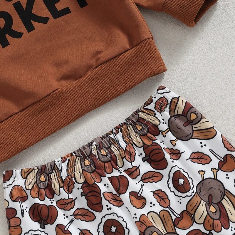 Little Turkey Flare Pant Set - The Ollie Bee