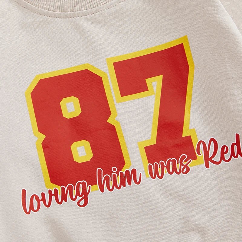 Loving Him Was Red Sweatsuit - The Ollie Bee