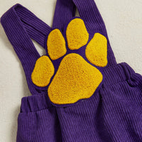 LSU Tigers Corduroy Romper - The Ollie Bee