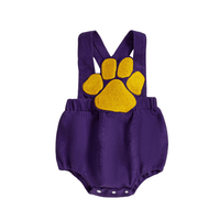 LSU Tigers Corduroy Romper - The Ollie Bee