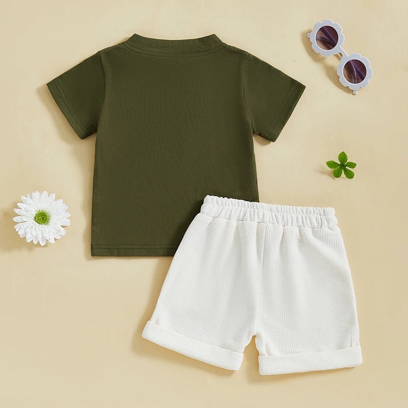Mock Neck Henley Set - The Ollie Bee