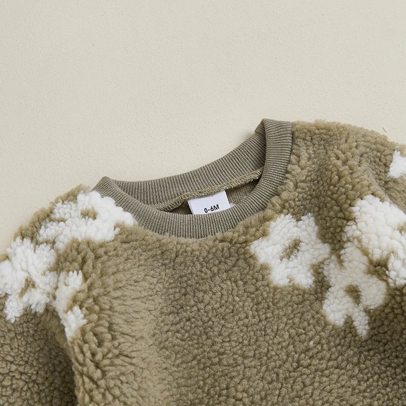 Neutral Florals Fleece Set - The Ollie Bee