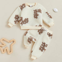 Neutral Florals Fleece Set - The Ollie Bee