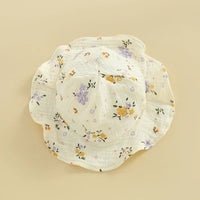 Neutral Florals Onesie Dress & Sunhat - The Ollie Bee
