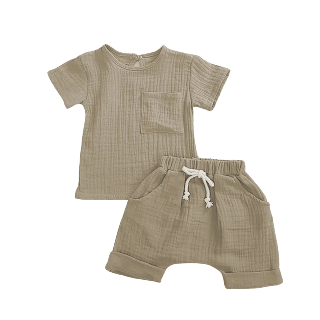 Organic Cotton Pocket Tee Set - The Ollie Bee