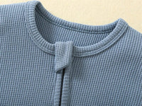 Organic Cotton Waffle Footie - The Ollie Bee