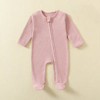 Organic Cotton Waffle Footie - The Ollie Bee