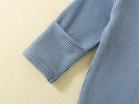 Organic Cotton Waffle Footie - The Ollie Bee