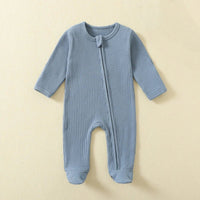 Organic Cotton Waffle Footie - The Ollie Bee