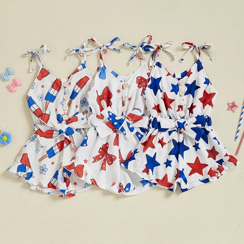 Party In The USA Romper - The Ollie Bee