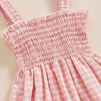 Pastel Gingham Onesie and Bow - The Ollie Bee