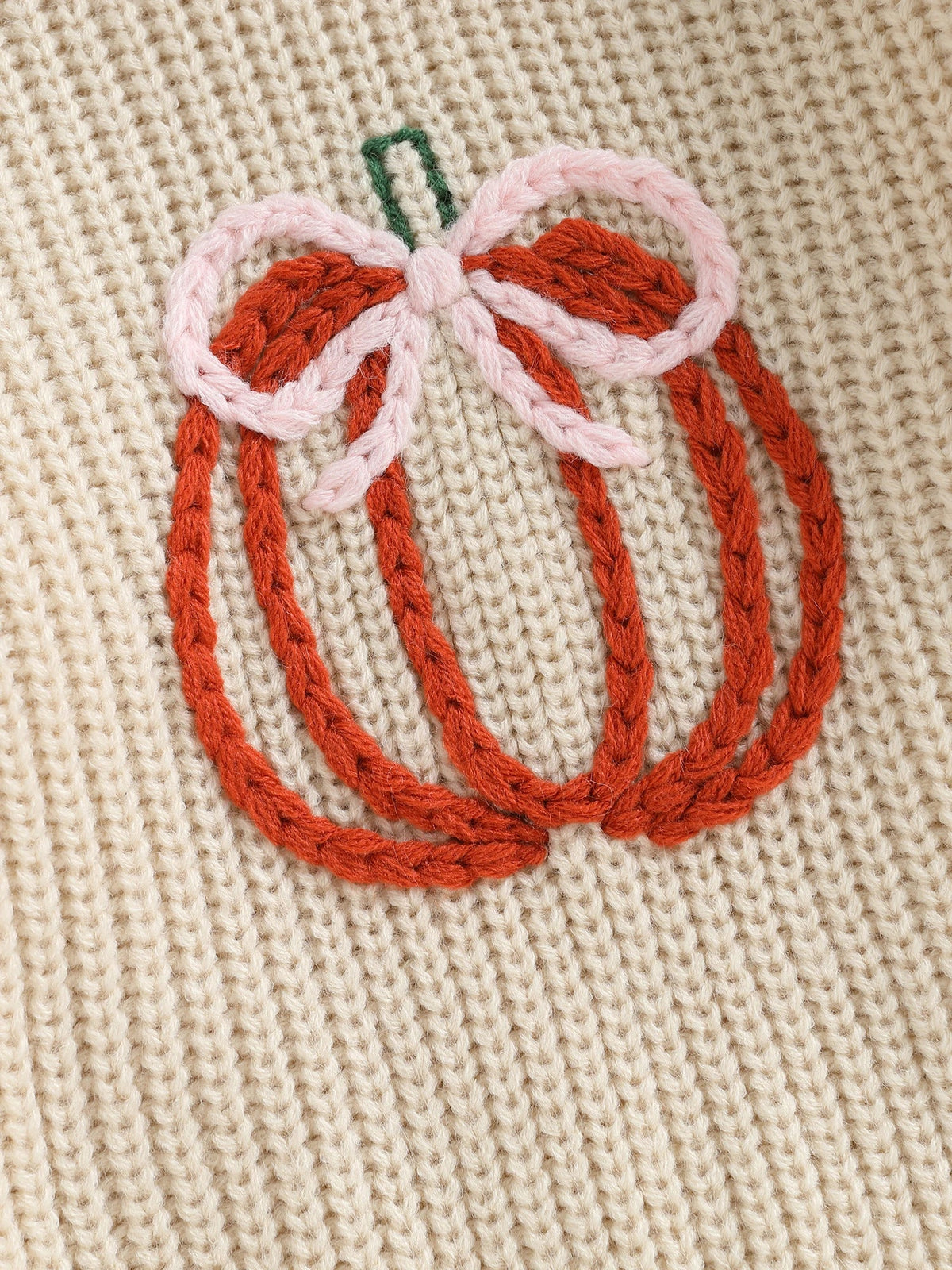 Pumpkin Bow Knit Sweater - The Ollie Bee