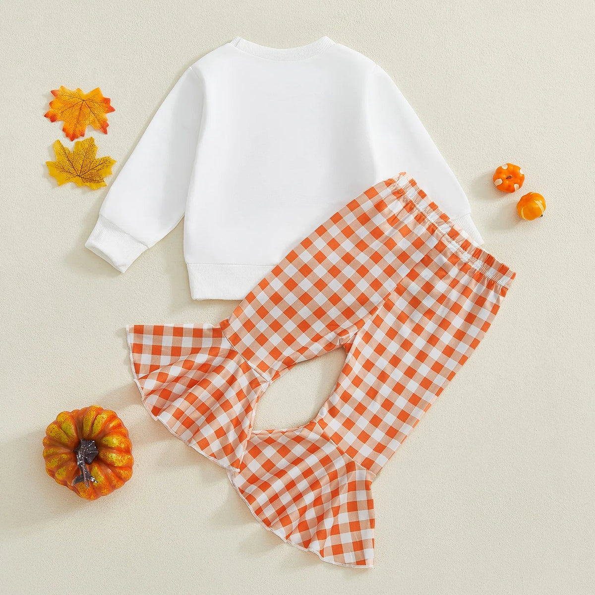 Pumpkin Patch Plaid Set - The Ollie Bee