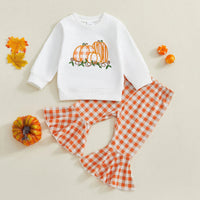 Pumpkin Patch Plaid Set - The Ollie Bee