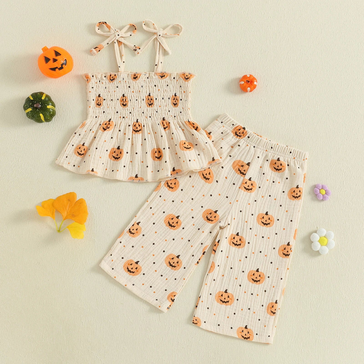 Pumpkin Peplum Set - The Ollie Bee
