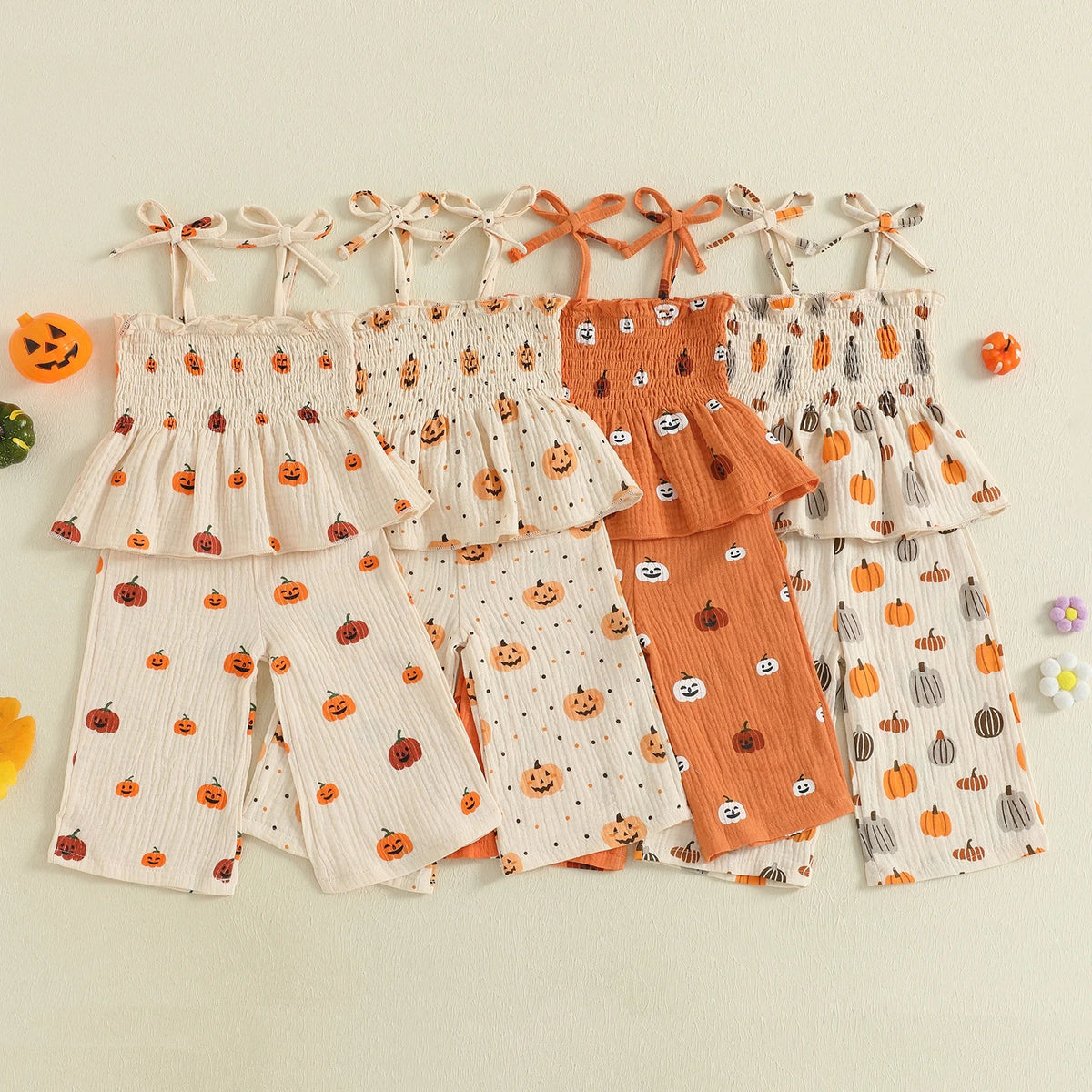 Pumpkin Peplum Set - The Ollie Bee