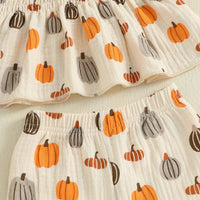 Pumpkin Peplum Set - The Ollie Bee
