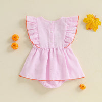 Pumpkin Pinstripes Onesie - The Ollie Bee