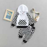 Raglan Checkered Sweatsuit - The Ollie Bee