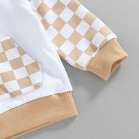 Raglan Checkered Sweatsuit - The Ollie Bee