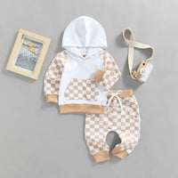 Raglan Checkered Sweatsuit - The Ollie Bee