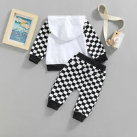 Raglan Checkered Sweatsuit - The Ollie Bee