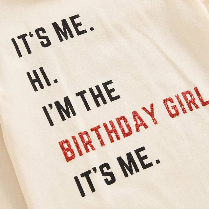 Red Era Birthday Girl Tee - The Ollie Bee