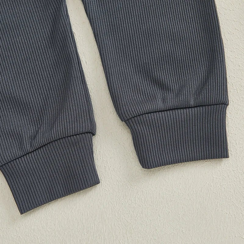 Ribbed Classic Hoodie Set - The Ollie Bee