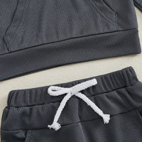 Ribbed Classic Hoodie Set - The Ollie Bee