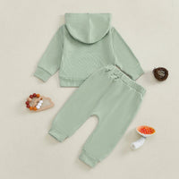 Ribbed Classic Hoodie Set - The Ollie Bee