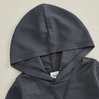 Ribbed Classic Hoodie Set - The Ollie Bee