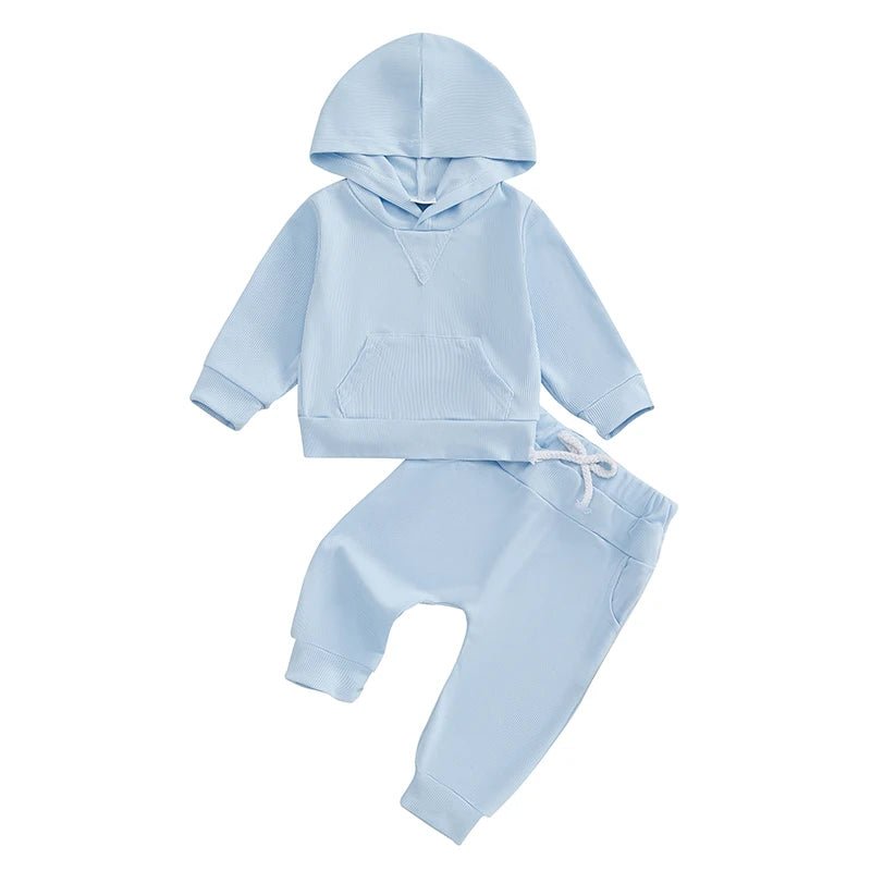 Ribbed Classic Hoodie Set - The Ollie Bee