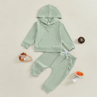 Ribbed Classic Hoodie Set - The Ollie Bee