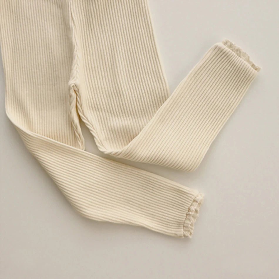 Ribbed Lace Leggings - The Ollie Bee