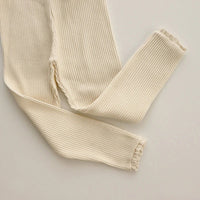 Ribbed Lace Leggings - The Ollie Bee