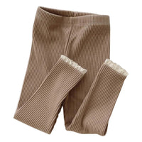 Ribbed Lace Leggings - The Ollie Bee