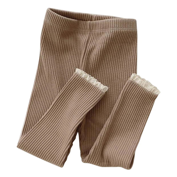 Ribbed Lace Leggings - The Ollie Bee