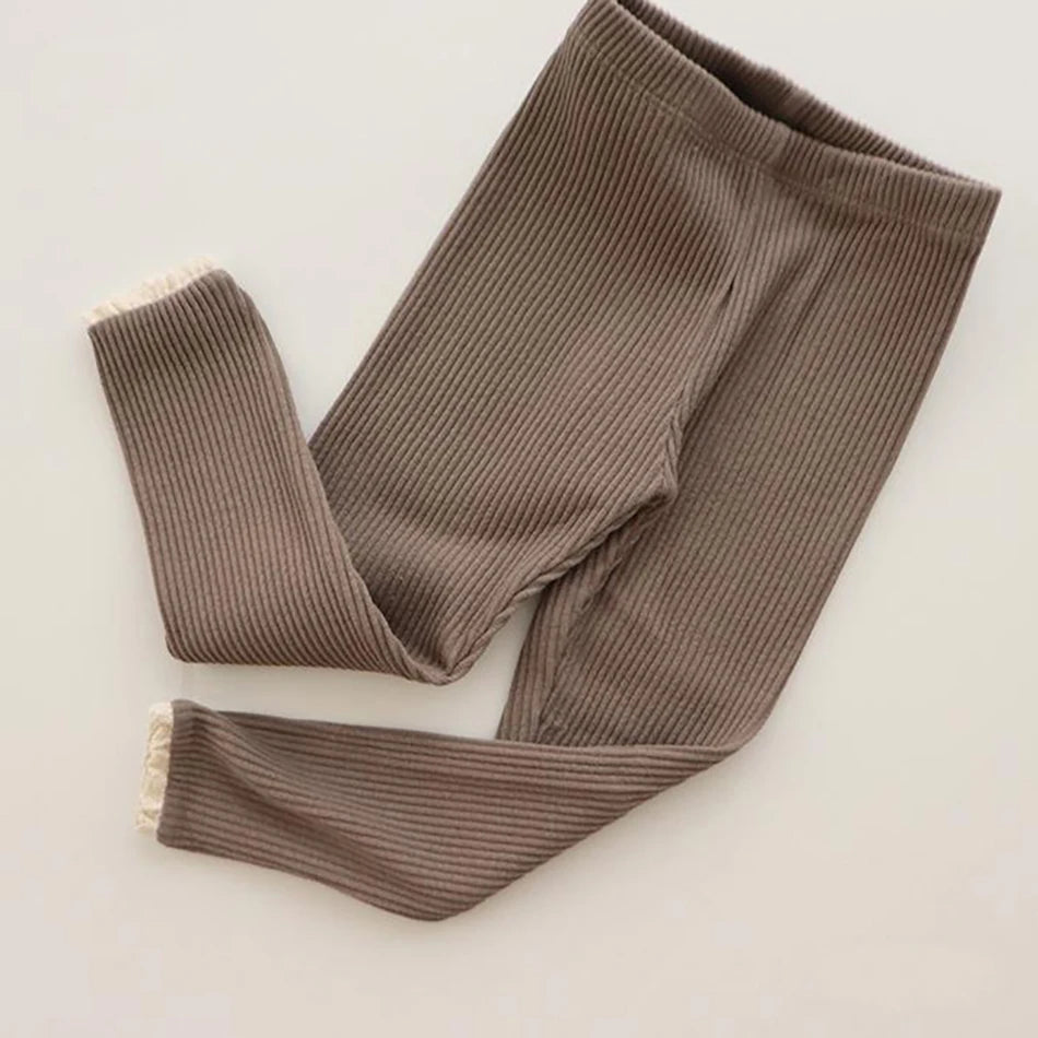 Ribbed Lace Leggings - The Ollie Bee