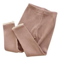 Ribbed Lace Leggings - The Ollie Bee