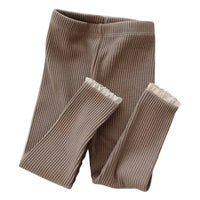 Ribbed Lace Leggings - The Ollie Bee