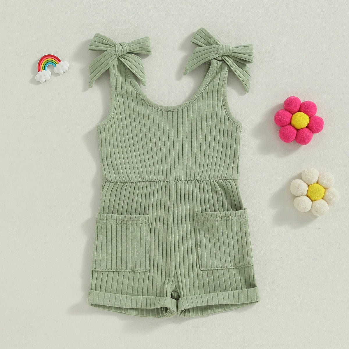 Ribbed Romper - The Ollie Bee