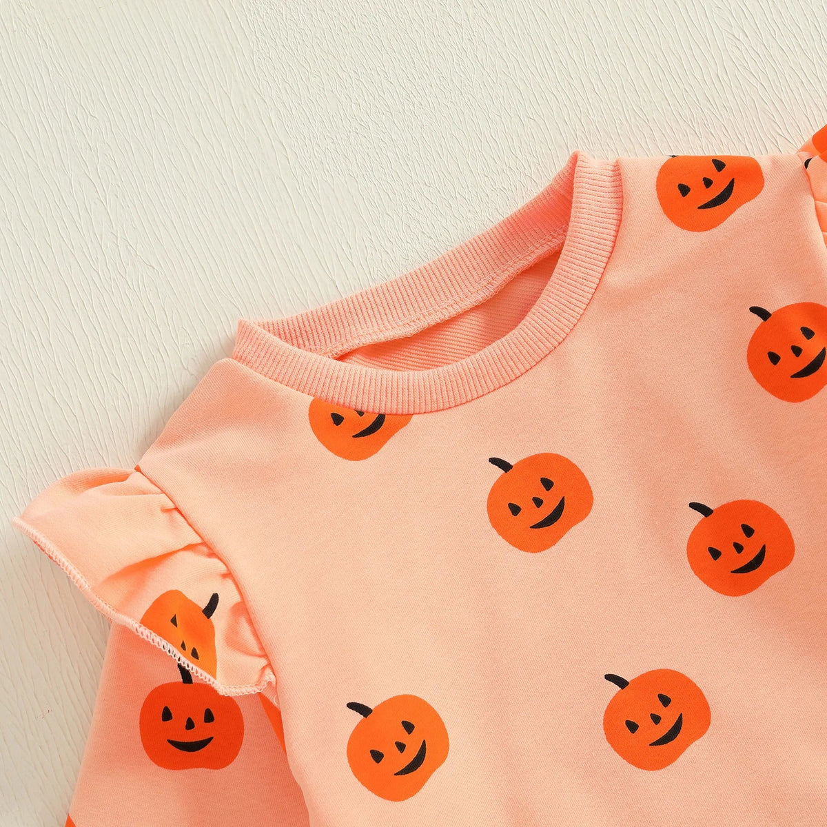 Ruffle Shoulder Pumpkin Set - The Ollie Bee