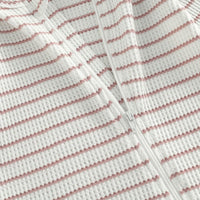 Ruffle Shoulder Striped Footie - The Ollie Bee