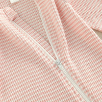 Ruffle Shoulder Striped Footie - The Ollie Bee