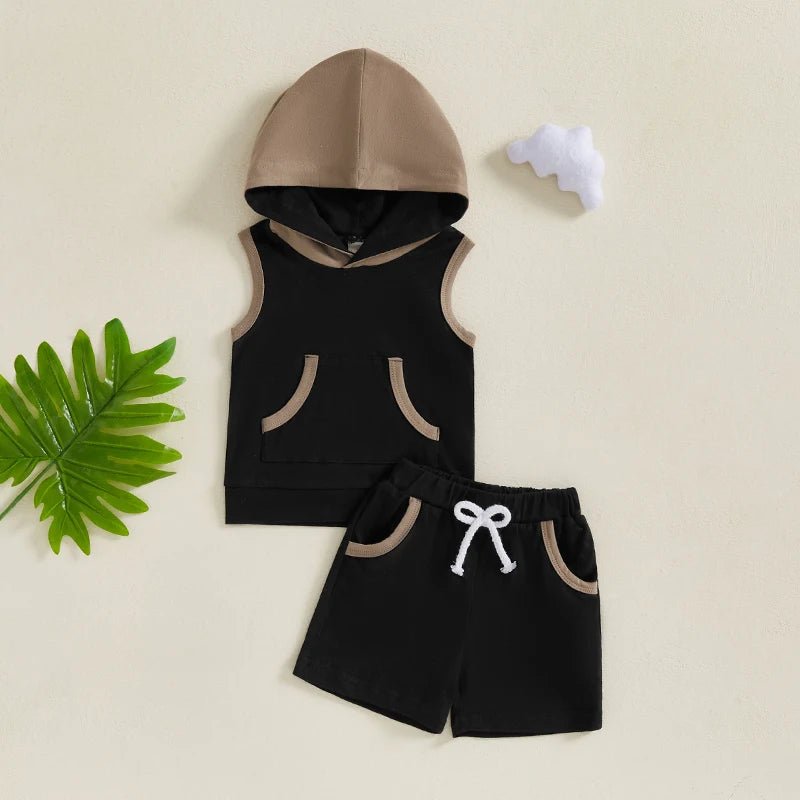 Sleeveless Hoodie Set - The Ollie Bee