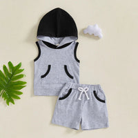 Sleeveless Hoodie Set - The Ollie Bee