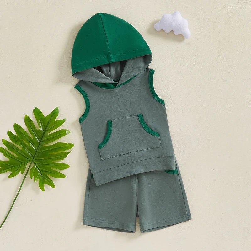 Sleeveless Hoodie Set - The Ollie Bee