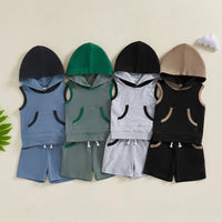 Sleeveless Hoodie Set - The Ollie Bee