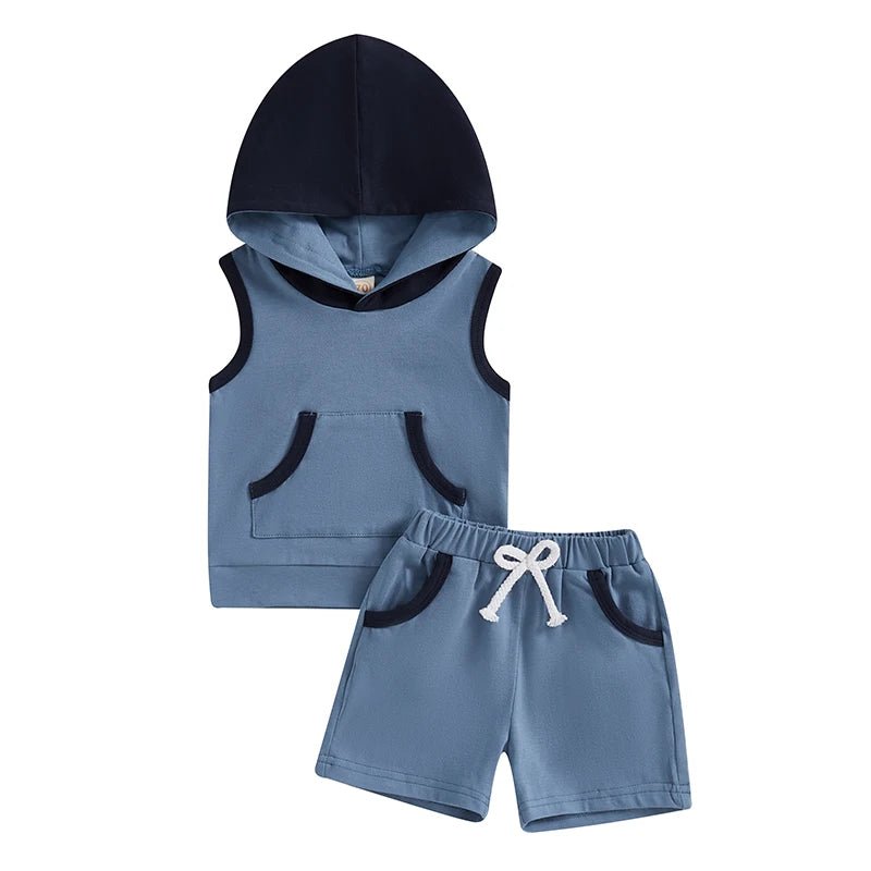 Sleeveless Hoodie Set - The Ollie Bee